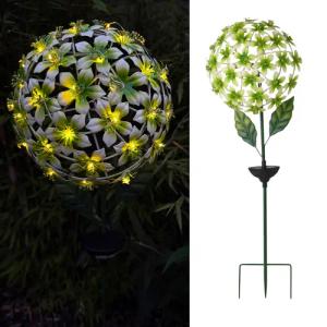 Online-Fuchs Gartenstecker aus Hibiskus Blüten mit