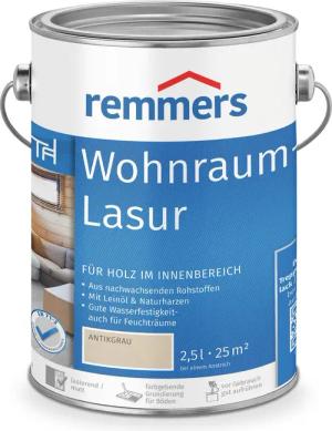 Remmers Holzschutzlasur Wohnraum-Lasur antikgrau 2,5 Liter