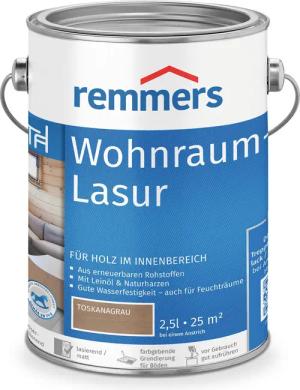 Remmers Holzschutzlasur Wohnraum-Lasur antikgrau 2,5 Liter