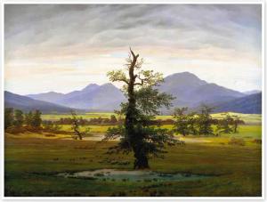 Posterlounge Poster Caspar David Friedrich, Einsamer