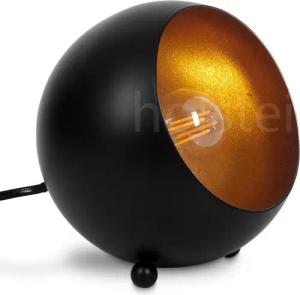 hofstein Tischleuchte schwarz/goldene Tisch Nacht Schreib