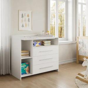 Vicco Wickelkommode Paula, Weiß/Weiß, 110 x