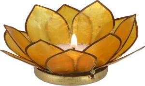 Guru-Shop Windlicht Lotus Teelicht Muschel 11*4