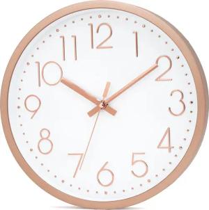 Intirilife Wanduhr (Wanduhr lautlos, ohne Tickgeräusche