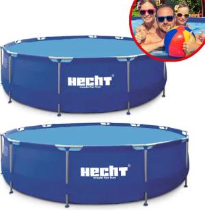 Hecht Rundpool Stahlrohrpool 0,33mm Foliendicke 0,76cm