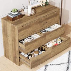 HOMECHO Kommode, Sideboard mit 6 Schubladen,