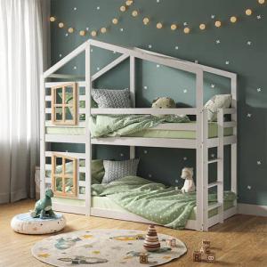 VitaliSpa® Etagenbett Maja, Weiß, 90x200 cm,
