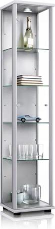 K-Möbel Glasvitrine C1014 (Glasvitrine (176x37x33 cm)