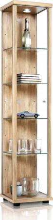 K-Möbel Glasvitrine C1014 (Glasvitrine (176x37x33 cm)