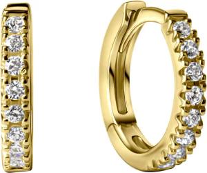 Vivance Paar Creolen 585/- Gelbgold Zirkonia