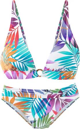 LASCANA Triangel-Bikini mit kleinem goldfarbenem Zierring