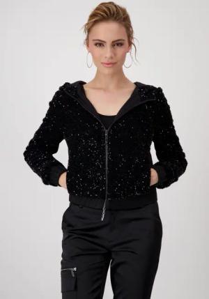 Monari Kurzjacke mit Pailletten