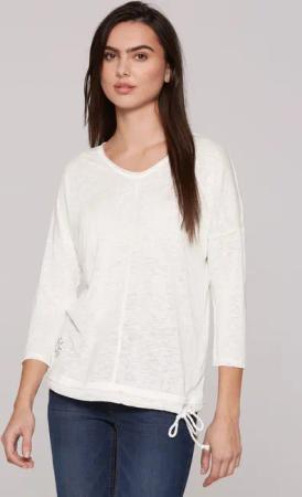 SOCCX 3/4-Arm-Shirt mit überschnittenen Schultern