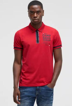 CAMP DAVID Poloshirt mit Baumwolle