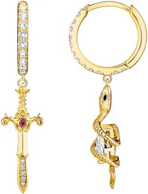 THOMAS SABO Paar Creolen mit Anhänger