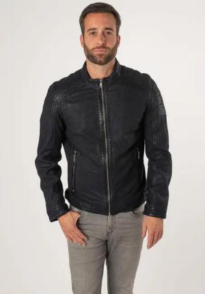 Mauritius Lederjacke MMChesney mit Reißverschluss, Reißverschlusstaschen,