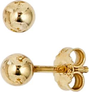 JOBO Paar Ohrstecker Kugel, 333 Gold