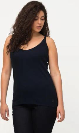 Ulla Popken Longtop Ripptop Slim V-Ausschnitt