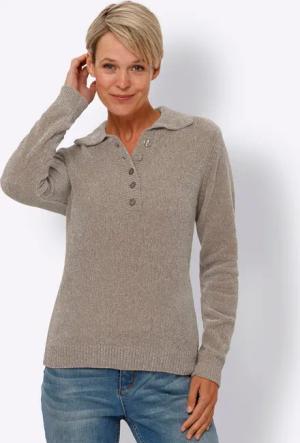 Sieh an! Strickpullover Polopullover