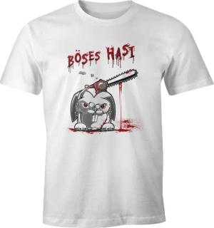 MoonWorks Print-Shirt Herren T-Shirt böses Hasi