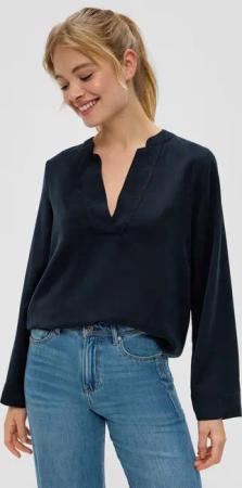 s.Oliver Langarmbluse Bluse aus Lyocell