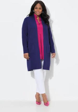 Ulla Popken Langjacke Strickjacke lange offene