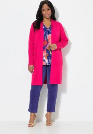 Ulla Popken Langjacke Strickjacke lange offene
