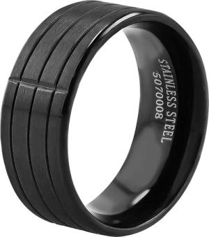 AKZENT Fingerring Mileno aus Edelstahl, plattiert,