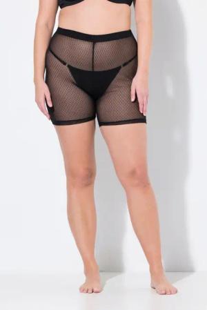 Ulla Popken Shapingpants Strumpf-Radler Mesh Punkte