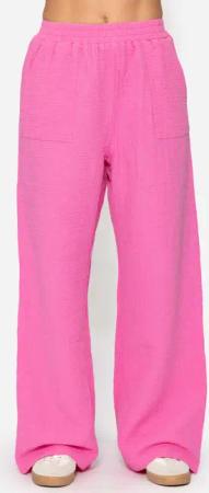 SASSYCLASSY Stoffhose Musselin Hose Damen aus