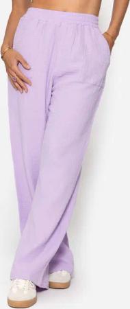 SASSYCLASSY Stoffhose Musselin Hose Damen aus