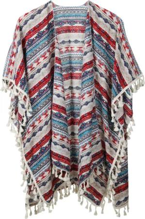 Capelli New York Blusenkimono mit Aztekenmuster