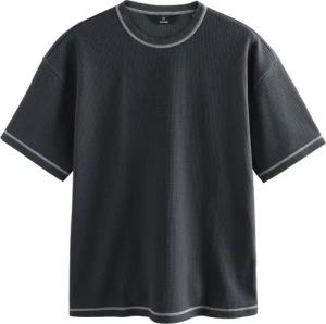 Next T-Shirt Strukturiertes T-Shirt mit Kontrastnaht