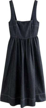 Next Jeanskleid Denimkleid mit ausgestelltem Rock