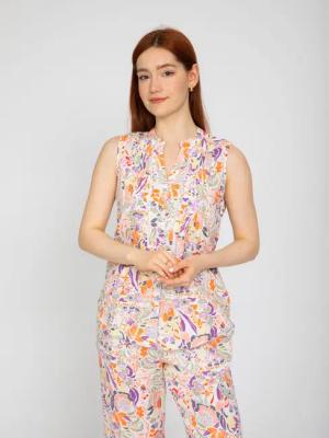 VICCI Germany Blusentop (1-tlg) aus Leinen