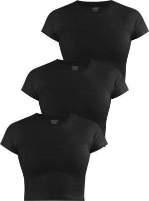 Janice Kurzarmshirt 3 x Damen crop