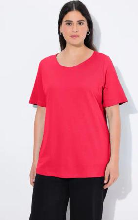 Ulla Popken T-Shirt Shirt doppellagige Vorderseite