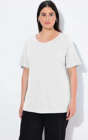 Ulla Popken T-Shirt Shirt doppellagige Vorderseite