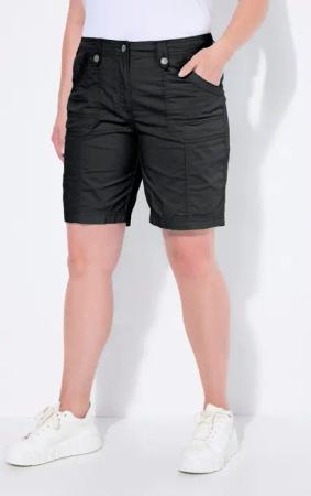 Ulla Popken Funktionshose Cargo-Bermuda Komfortbund 4-Pocket-Schnitt
