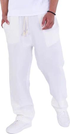 Denim Distriqt Stoffhose Musselin Herren Sommerhose