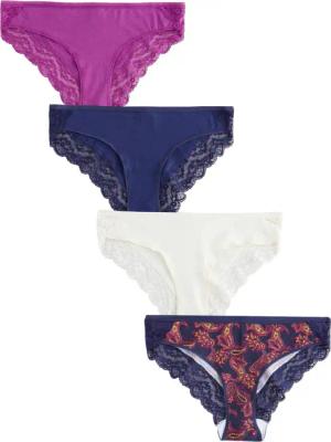 Next Bikinislip Spitzenslips im 4er-Pack, Bikini