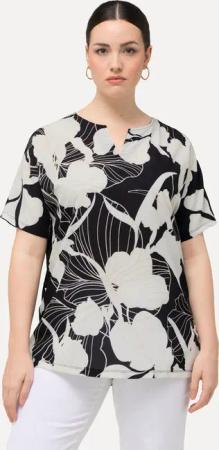 Ulla Popken T-Shirt T-Shirt Blüten Oversized