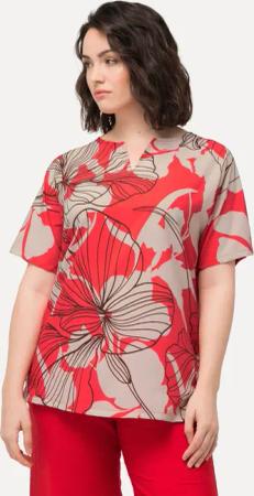 Ulla Popken T-Shirt T-Shirt Blüten Oversized