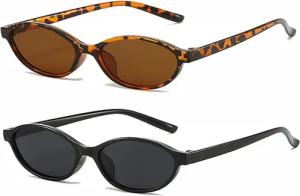 OKWISH Sonnenbrille Herren Damen 2 Stück