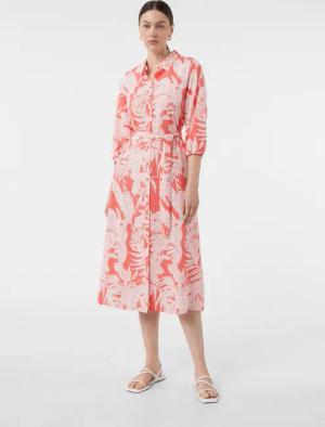 Comma Maxikleid Midikleid aus Viskose mit