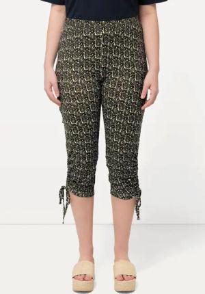 Ulla Popken Leggings Capri-Leggings Saumband Elastikbund
