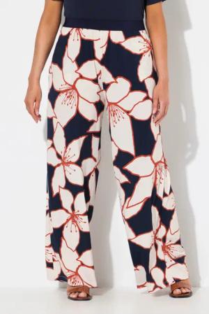Ulla Popken Schlupfhose Jerseyhose Blüten weites