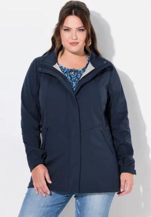 Ulla Popken Softshelljacke HYPRAR Softshell-Longjacke wasserdicht
