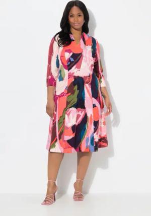 Ulla Popken Midikleid Midikleid Punto di