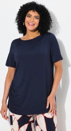 Ulla Popken T-Shirt T-Shirt drapiert Classic